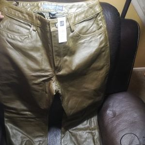 Women's Boot Cut Leather Pants